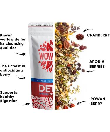 WOW TEA 42-Day Biofit Berry Tea - Cleanse & Maintain Weight with Detox & SlimFit Teas in Blue Bottle | International Shipping Available - Buy Online on GoSupps.com