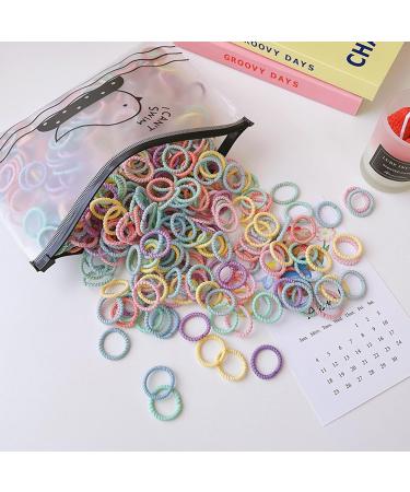 100Pcs Hair Bobbles for Girls Baby | Elastic Hair Ties Ponytail Holders | Small Seamless Hairbands for Toddlers & Kids - Buy Online on GoSupps.com