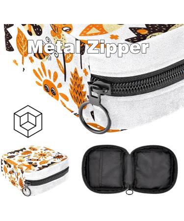 Autumn Forest Color Sanitary Napkin Storage Bag | Period Tampon Makeup Pad Pouch - Buy Online on GoSupps.com