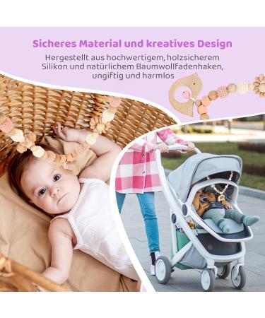 Buy Wechoid Wood Baby Stroller Chain - Ideal Baby Toys & Gifts for 0+ Months - International Shipping - Buy Online on GoSupps.com