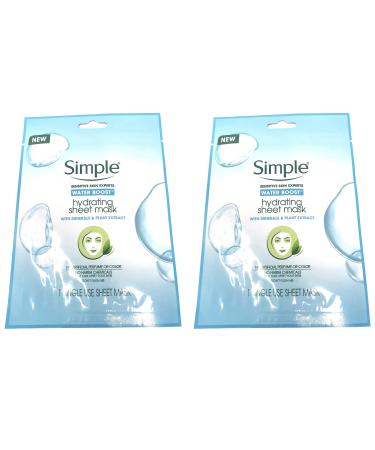 Simple Water Boost Hydrating Sheet Mask  1 Mask (Bundle of 2) - Buy Online on GoSupps.com