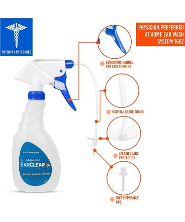EarClear Rx Flexible Ear Wax Removal System - Safe & Gentle Ear Irrigation Kit for Adults & Kids - Includes 3 Disposable Tips - Buy Online on GoSupps.com