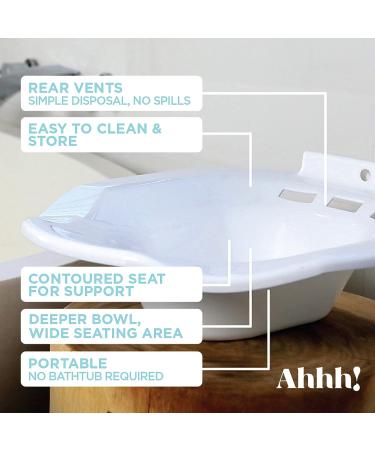 Soothic Portable Sitz Bath for Postpartum & Hemorrhoid Relief - Toilet Seat Sitz Bath for Men & Women - Buy Online on GoSupps.com