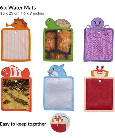 Buy Sensory Mats for Autistic Children | Tactile Slices & Water 6-Pack | Enhance Learning & Sensory Play - Buy Online on GoSupps.com
