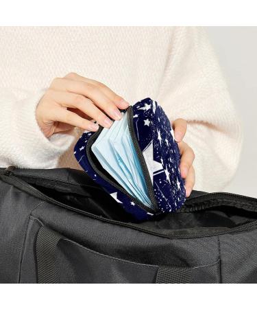 Women's Dark Blue Starry Sky Period Kit - Portable Storage Pockets for Feminine Products - Buy Online on GoSupps.com