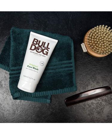 BULLDOG Mens Skincare and Grooming Original Face Wash with Aloe Camelina & Green Tea 5 Fl. Oz. - Pack of 3 - Buy Online on GoSupps.com
