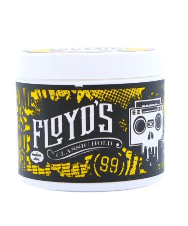 Floyd's 99 Classic Hold Pomade Powered by Suavecito - Medium Hold - Medium Shine - Water Soluble - 4 oz