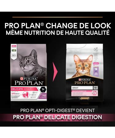 PRO PLAN Adult 1+ Delicate Digestion Turkey Dry Cat Food 3kg - Buy Online on GoSupps.com