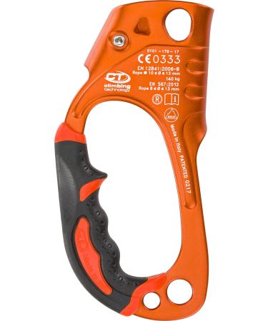 Climbing Technology Quick'Up+ Ascender, Right Hand,Orange