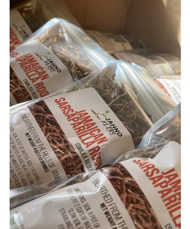 Jahno Herbs Jamaican Sarsaparilla Root (Smilax reglii) Cut and Sifted Wild-Harvest - Buy Online on GoSupps.com