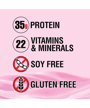 Labrada Nutrition Lean Body Hi Protein Meal Replacement - Strawberry 2.47 lb (1120 g) | Boost Energy & Support Muscle - Buy Online on GoSupps.com
