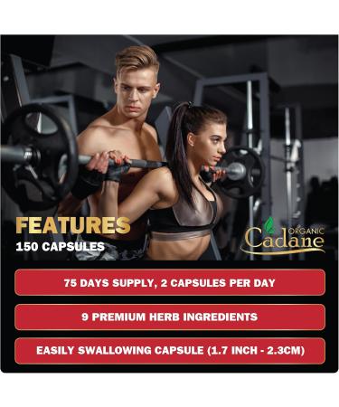 Organic Cadane Berberine Supplement 150 Capsules with Neem Leaf Apple Cider Vinegar VIT D3 E & More - Berberine Extract - Support for Immune System Digestion & Overall Health - Buy Online on GoSupps.com
