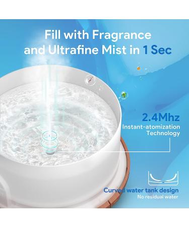 Asakuki 500ml Premium Essential Oil Diffuser with Remote Control - 5-in-1 Ultrasonic Aromatherapy Humidifier - A-yellow - Buy Online on GoSupps.com