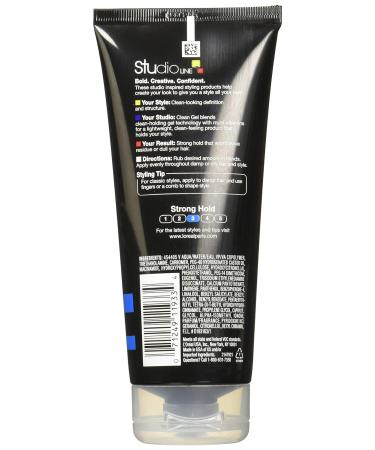 L'Oreal Paris Studio Line Clean Gel Strong Hold 6.8 Fl Oz (Pack of 3) - Long-Lasting Styling Gel Trio - Buy Online on GoSupps.com
