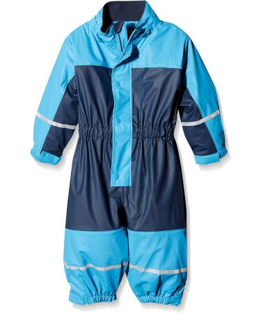 Playshoes Unisex Kid's Waterproof Mud Suit Rainwear with Fleece Lining | Navy Jumpsuit 116 - Buy Online on GoSupps.com