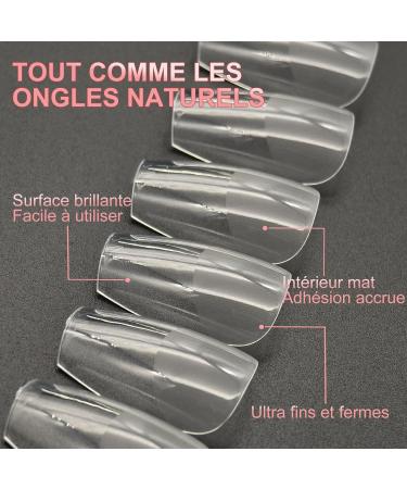  XIAOHEBAN XIAOHEBAN 600 Pcs American Style Short Ballerina Nail Tips - 12 Sizes False Nails Gel Nail Tips x American Style Coffin Application - Buy Online on GoSupps.com