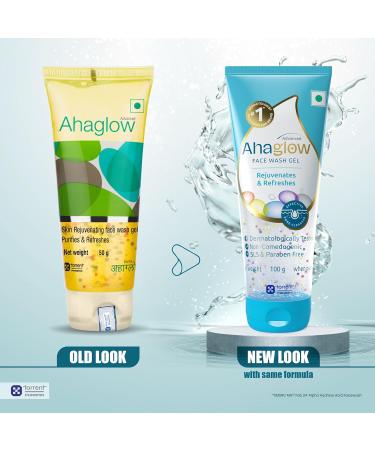 Torrent Ahaglow Skin Rejuvenating Face Wash Gel - 100G | Brighten & Refresh Your Skin - Buy Online | International Shipping Available - Buy Online on GoSupps.com
