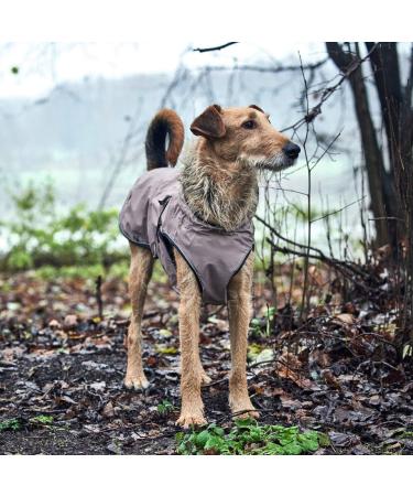 HUNTER UPPSALA Dog Coat - Water-Repellent Reflective Size 70 in Taupe | International Shipping Available - Buy Online on GoSupps.com