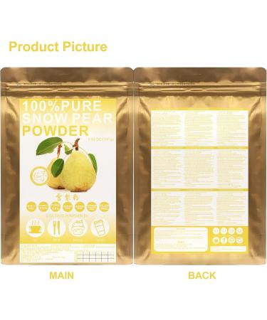 100% Natural Pure Snow Pear Powder 100g/3.52oz poudre de sorbet poudre s che de jus de sorbet pour smoothies shakes p tisseries et boissons | sans conservateurs sans sucre ajout  - Buy Online on GoSupps.com