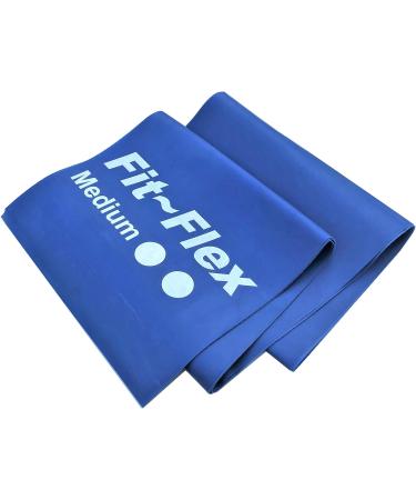 Fit-Flex Resistance Band - 2m Length - 3 Flex Options - Blue | Pilates Yoga Rehab - Buy Online on GoSupps.com