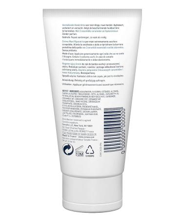 Cerave Regenerating Hand Cream for Extremely Dry Hands | 50ml & 10ml (5-Pack) | Hydrating Ceramides & Hyaluronic Acid - Buy Online on GoSupps.com