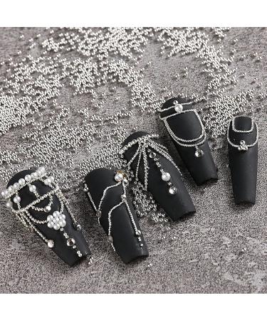 FEIlei 6 Grids 3D Pearl Nail Charms for Acrylic Nails Steel Beads Nail Pearl Mixed Nail Art Craft DIY Nail Decorations 6gzs - Buy Online on GoSupps.com