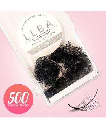 LLBA 9D 0.05 Handmade Wispy Lash Extensions | 100% Volume Fans | C Cc D Curls | 9-17mm Length | Long-Lasting | Easy Application | C 10mm - Buy Online on GoSupps.com