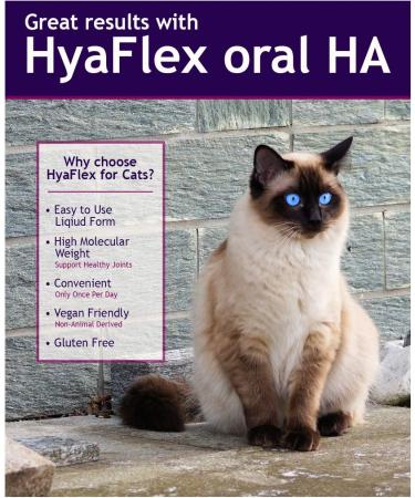 Buy Hyalogic HyaFlex for Cats - 1 oz Oral Hyaluronic Acid (HA) Supplement - Buy Online on GoSupps.com