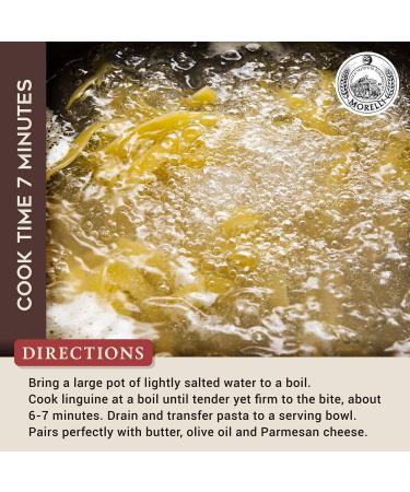 Morelli Italian Truffle Linguine - Gourmet Handmade Durum Wheat Semolina Pasta from Italy - 8.8 oz (250g) - Buy Online on GoSupps.com