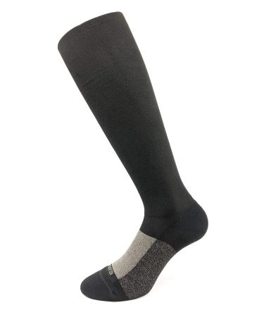 Relaxsan Essential+ 922 - Medical K2 knee socks with a gradual compression 23-32 mmHg cashmere cotton and silver XL black