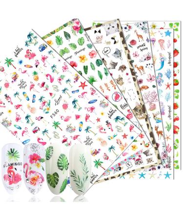  French Tip Nail Stickers 6 Sheets French Nail Art