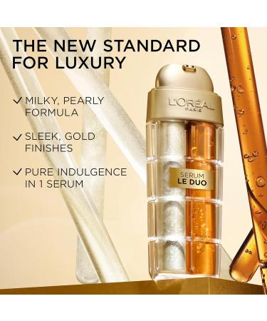 L'Oreal Paris Age Perfect Serum Le Duo, Brightening, Firming and Anti-Aging Serum for Face with Collagen Peptide, Vitamin C and B3, 1 fl oz + Sample - Buy Online on GoSupps.com