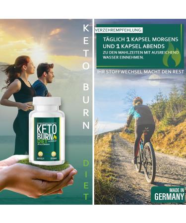 Keto Burn Diet Capsules - High-Quality Natural Supplements for Men & Women | 60 Glucomannan Capsules for Weight Loss - Buy Online on GoSupps.com