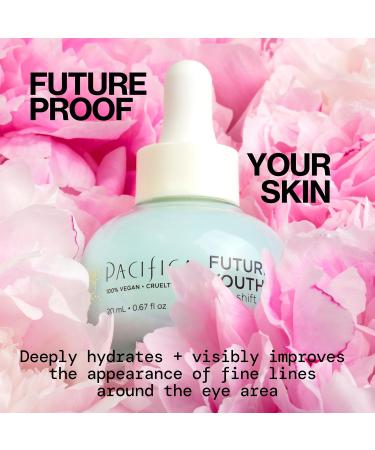 Pacifica Future Youth Time Shift Eye Serum Peptide Eye Serum for Fine Lines & Dark Circles Lifting & Firming Under Eye Treatment w/Flora + Peptide-11 Unscented Hydrating Gel for All Skin Types - Buy Online on GoSupps.com