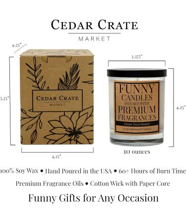 Spiced Apple Cider Candles - Scented Soy Wax Gifts for Home | Cedar Crate Market | Aromatherapy 13.5 oz Made in the USA - Buy Online on GoSupps.com