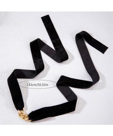 Oralgos Handmade Gothic Geometry Metal Necklace - Elegant Black Collarbone Chain & Velvet Accessory - Buy Online on GoSupps.com