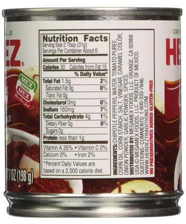 HERDEZ Chipotle Peppers 7 oz - Authentic Mexican Flavor for Cooking - Buy Online on GoSupps.com