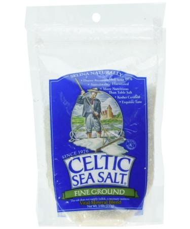 Fine Ground Celtic Sea Salt ¼ lb Resealable Bag