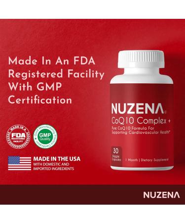Coenzyme Q10 200mg Capsules - Organic CoQ10 Ubiquinone for Heart Health | Made in USA | 30 Capsules - Buy Online on GoSupps.com