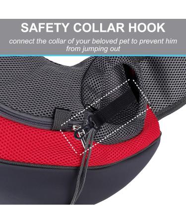 Hands-Free Small Dog Carrier - Travel Pet Bag for Cats & Rabbits Under 2.5kg | Comfortable Cross-Body Carrier for Subway & Outdoors - Buy Online on GoSupps.com