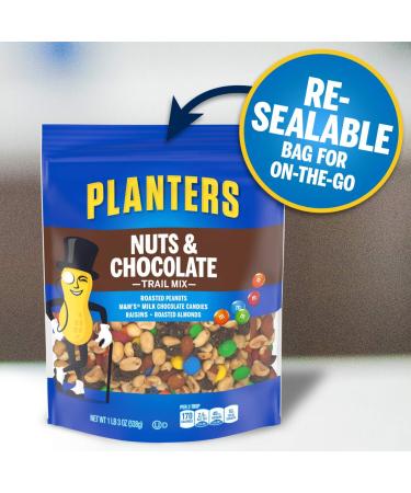PLANTERS Nuts & Chocolate M&M's Trail Mix 19 oz Bag - Sweet & Salty On-the-Go Snack for Active Lifestyle - Kosher School, Work & Camping Snack - Buy Online on GoSupps.com