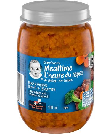 Gerber Mealtime Pur e Beef and Veggies Jar 12x160ml - Buy Online on GoSupps.com