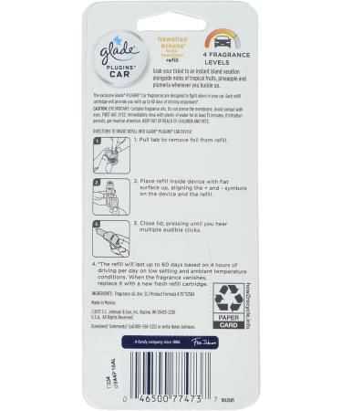 Glade Plug-Ins Hawaiian Breeze Car Air Freshener - 0.11 oz Solid | International Shipping Available - Buy Online on GoSupps.com