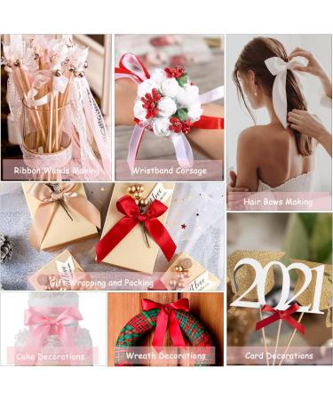 Gold Satin Ribbon 1 x 25 Yards - Ideal for Gift Wrapping, Crafts, Hair Bows, Weddings & More - Buy Online on GoSupps.com