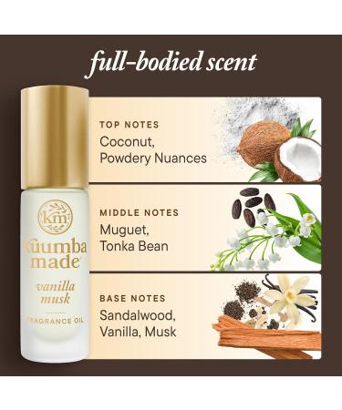 Kuumba Made Vanilla Musk Fragrance Oil Long-Lasting Small-Batch Perfume Roller Vegan Alcohol-Free 0.15 Fl Oz 0.15 Fl Oz (Pack of 1) - Buy Online on GoSupps.com