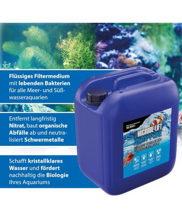 Microbe-Lift Aqua-Pure 5000ml | 100% Organic Liquid Filter Medium for Crystal-Clear Aquarium Water | Improve Water Treatment for Fresh & Saltwater - Buy Online on GoSupps.com