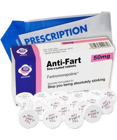Anti Fart Joke Pill Box of Sweets - Xmas Gift Prank Birthday Card wrapper Unusual April Fools Secret Santa 40th 50th 60th 21st Rude Mens Ladies Him Her Boss - Buy Online on GoSupps.com
