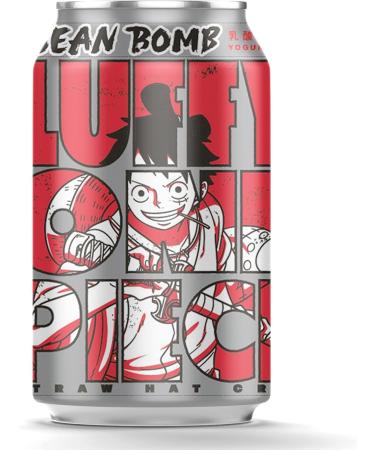 ONE PIECE x YHB Ocean Bomb 6 Assorted Flavours Sparkling Soda Water Drink 330ml - Straw Hat Crew: Law Luffy Nami Zoro Sanji Chopper (Pack of 6) - Buy Online on GoSupps.com