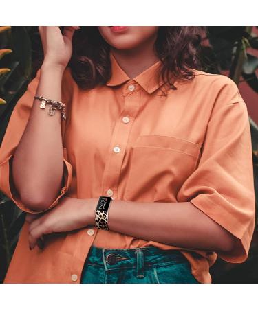Maledan Leopard Pattern Band for Fitbit Charge 4/3 - Water Resistant Accessory Wristband - Small Size - Buy Online on GoSupps.com
