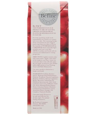 Buy Befine Warming Clay Mask | Cardamom Arnica & Pomegranate | 5oz | International Shipping - Buy Online on GoSupps.com